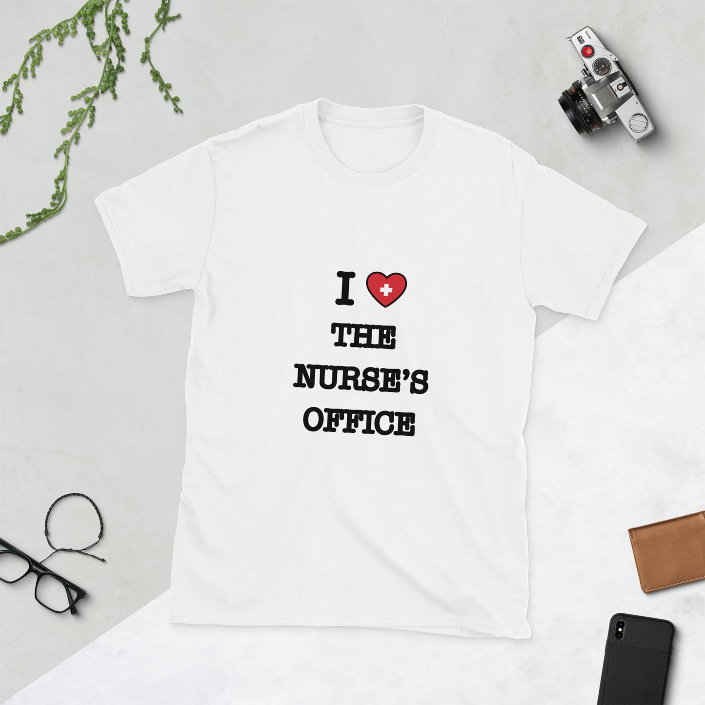 I Heart The Nurse's Office - Short-Sleeve Unisex T-Shirt - Nurse Spaghetti