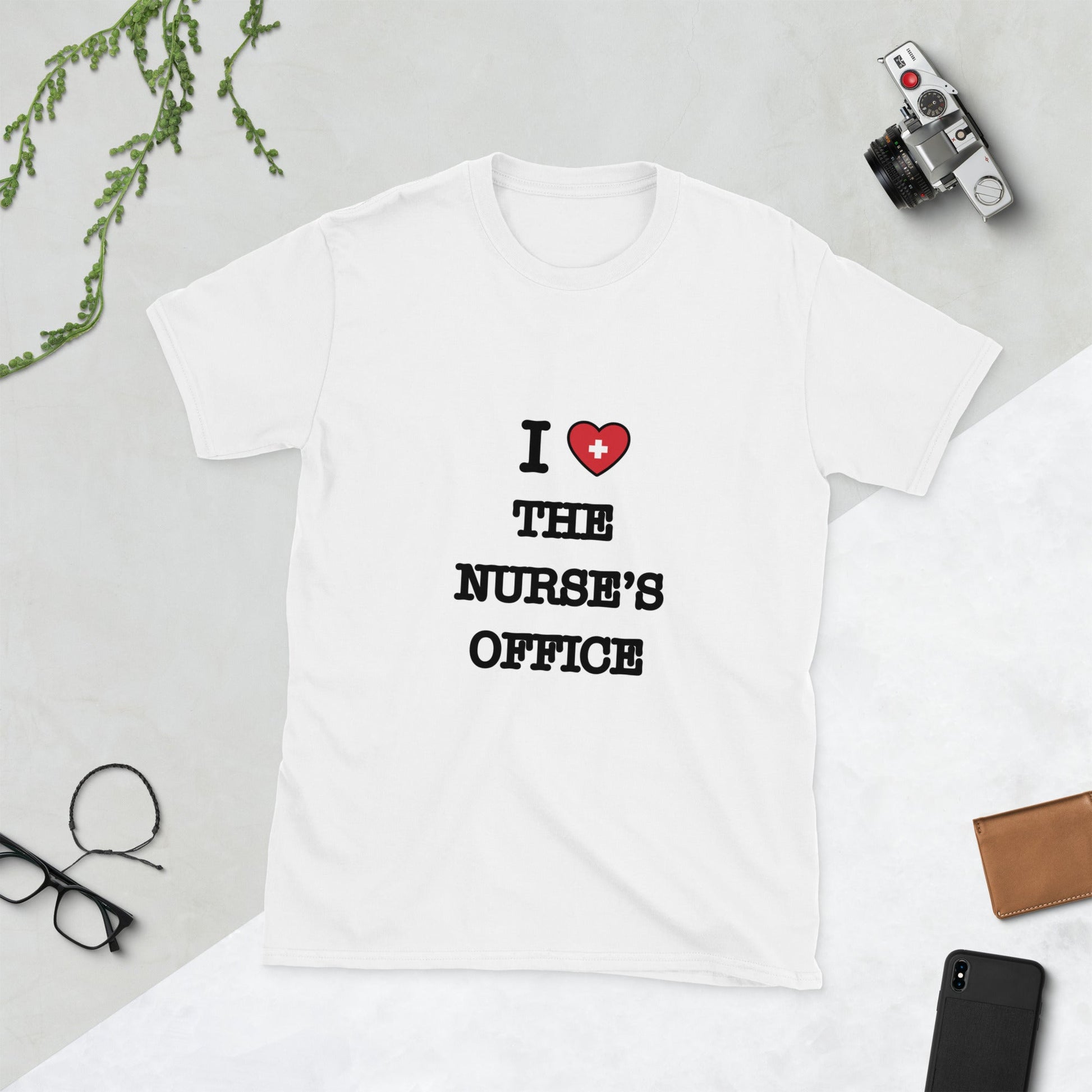 I Heart The Nurse's Office - Short-Sleeve Unisex T-Shirt - Nurse Spaghetti