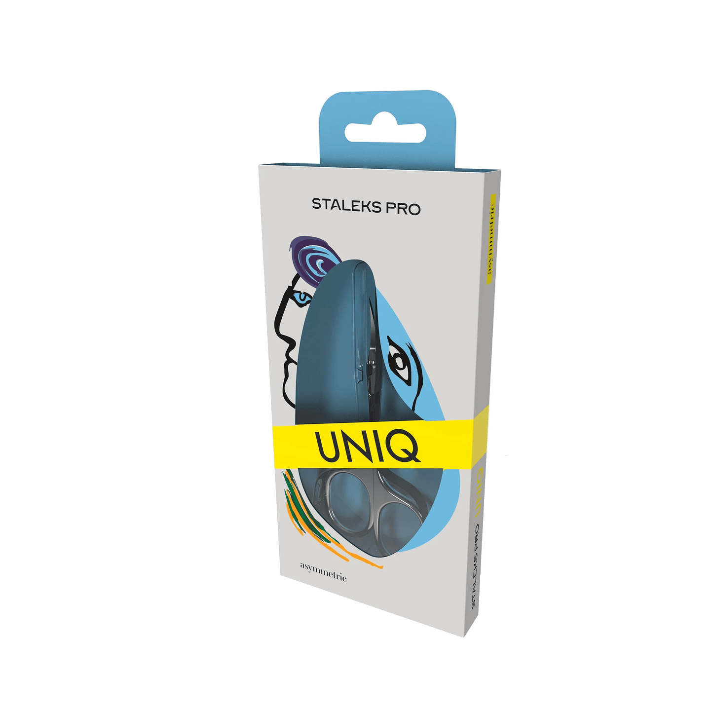 Professional Cuticle Scissors "Asymmetric" UNIQ 30 TYPE 4 - SQ - 30/4 - STALEKS - Nurse Spaghetti